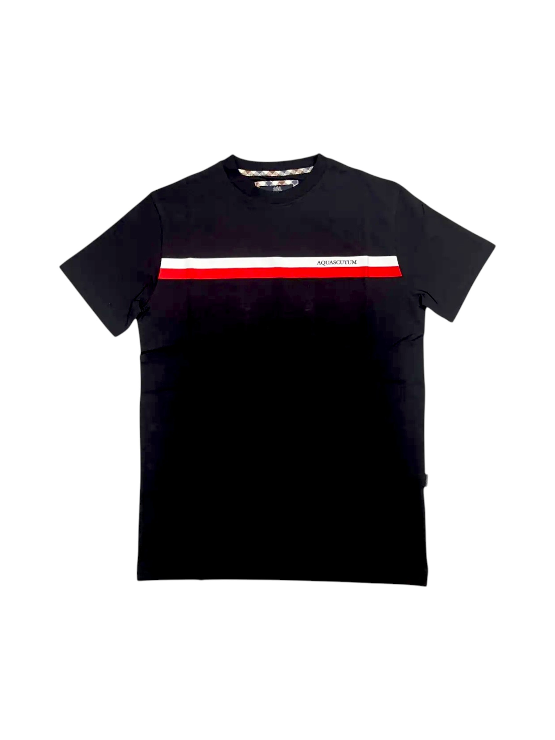 Aquascutum - T-shirt uomo in cotone nero - S - immagine 2