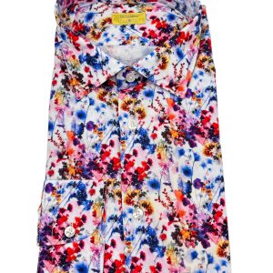 Bulgarini - Camicia in cotone multicolore floreale