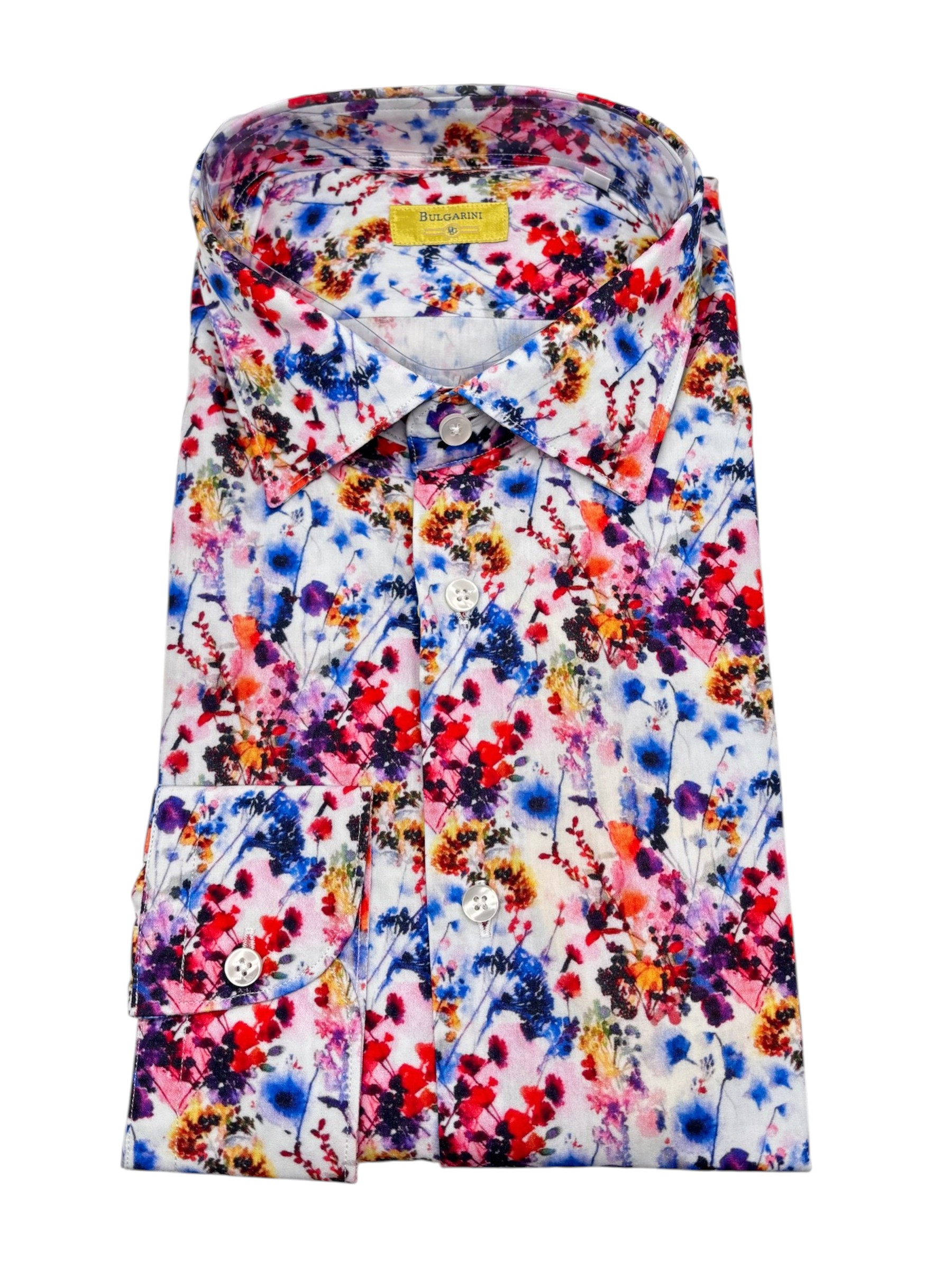 Bulgarini - Camicia in cotone multicolore floreale