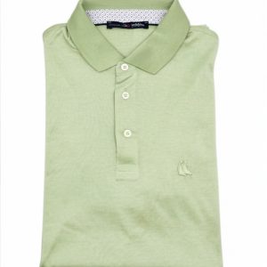Vela Blu - Polo uomo in filo di Scozia verde - M