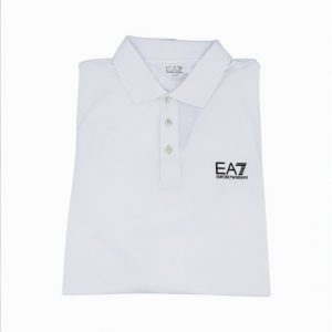 Emporio Armani EA7 - Polo in cotone bianco ottico - XL