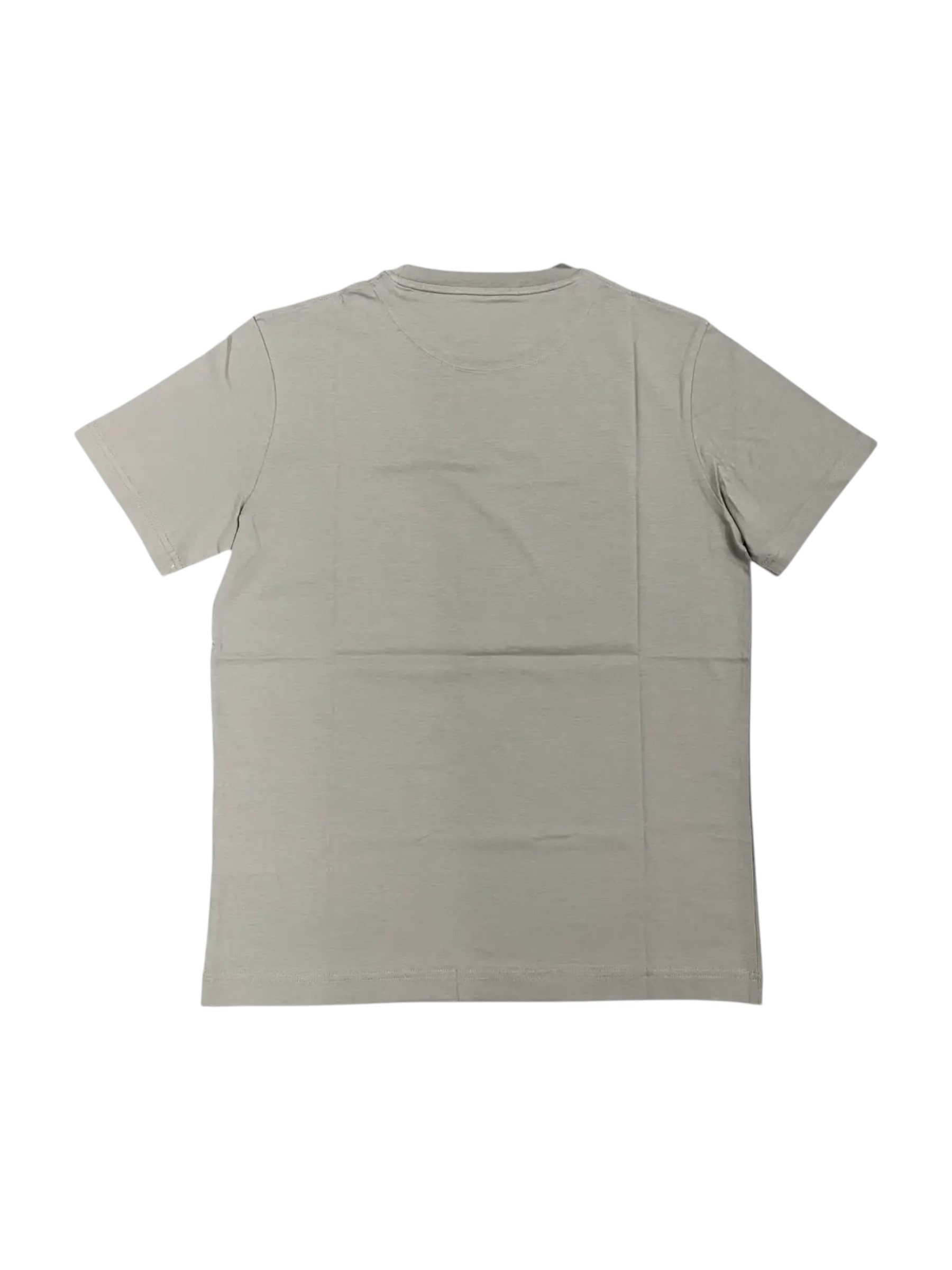 Aquascutum - T-shirt uomo in cotone grigio taupe taglia S - immagine 3