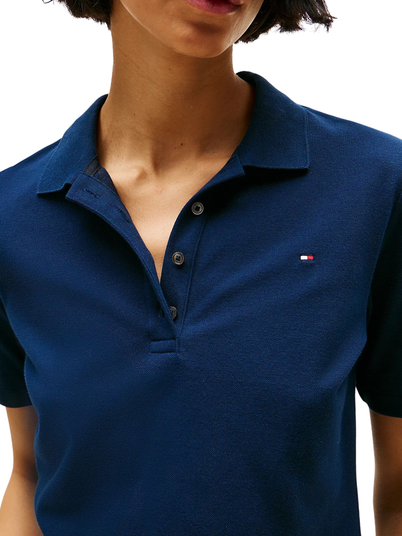 Tommy Hilfiger - Polo 1985 pique cotone WW0WW43224 Blu scuro Regular Fit - immagine 2