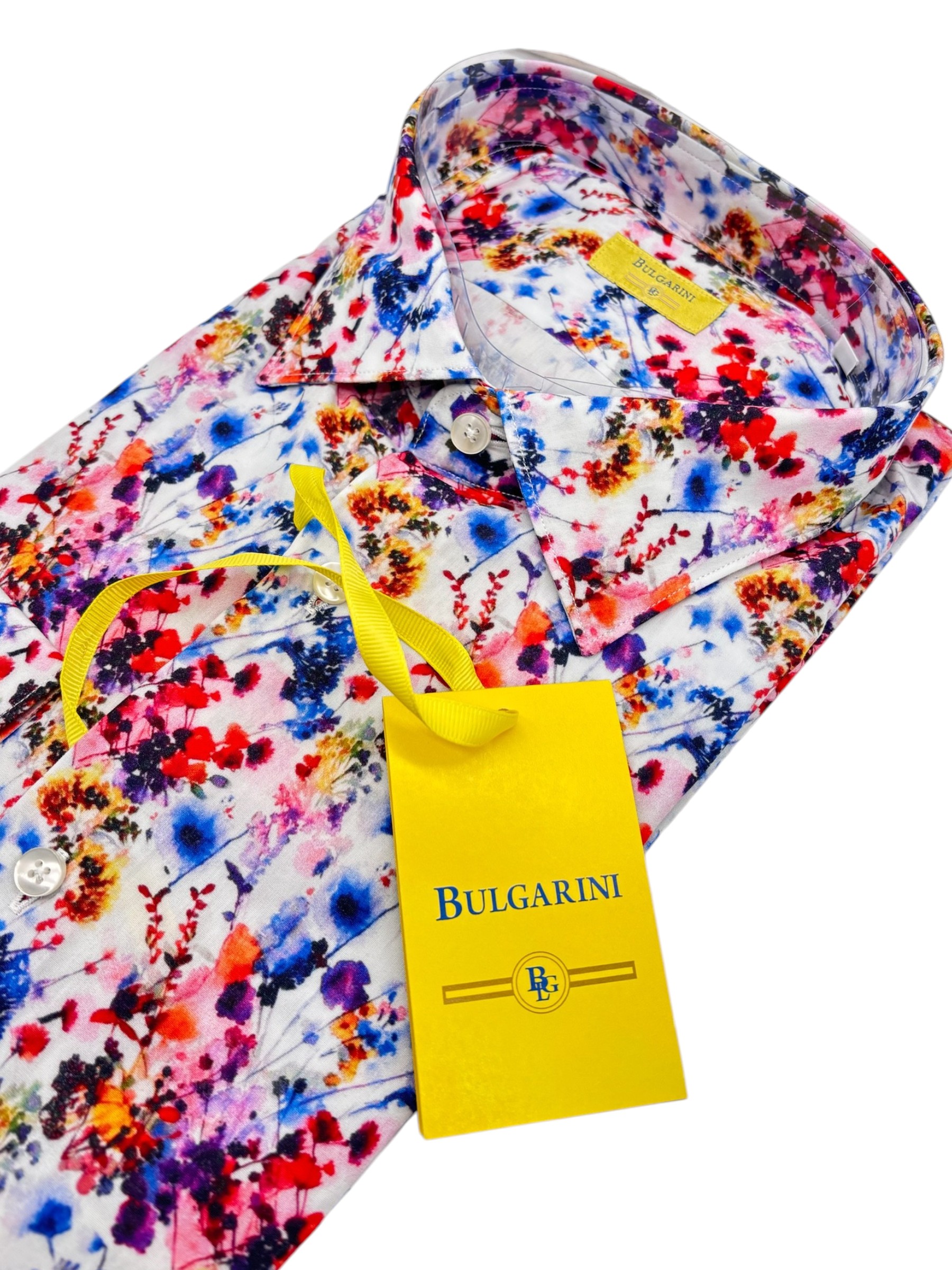 Bulgarini - Camicia in cotone multicolore floreale - immagine 3