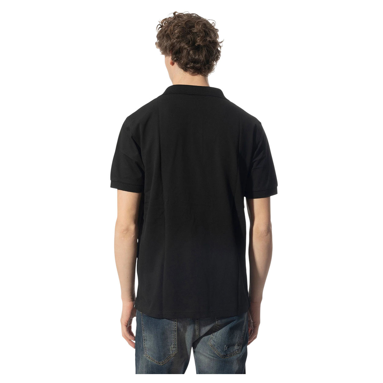 Sun68  Polo basic S/S cotone A35109 nero - immagine 3