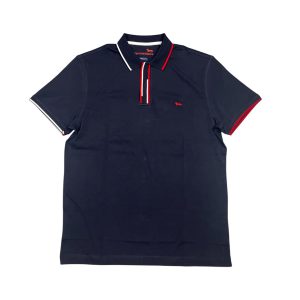 Harmont & Blaine - Polo in cotone blu scuro Regular fit LRN432