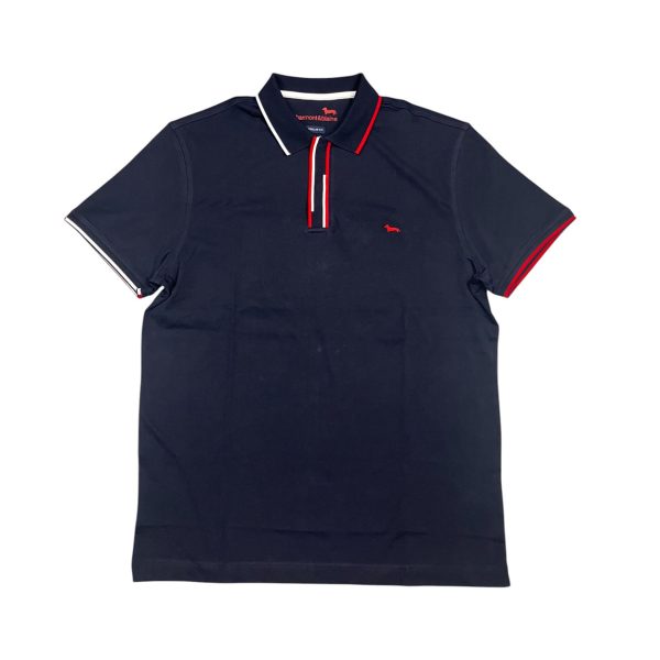 Harmont & Blaine - Polo in cotone blu scuro Regular fit LRN432
