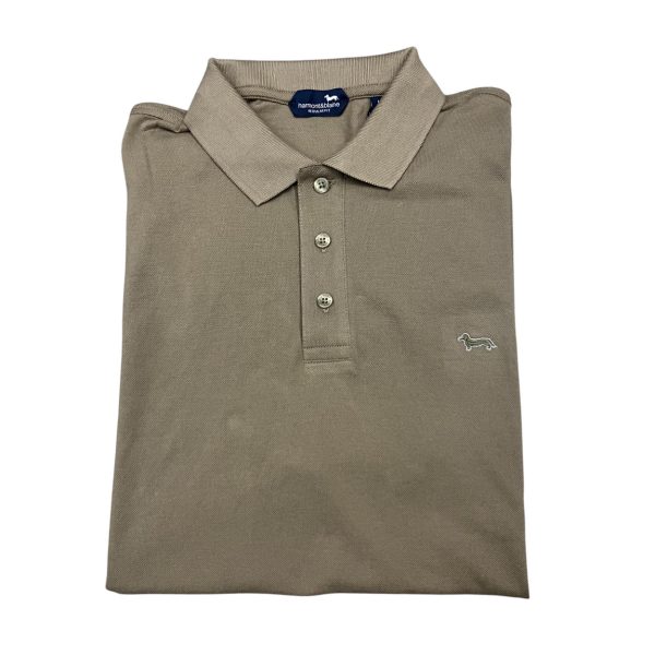 Harmont & Blaine - Polo in Pima cotone verde militare Regular fit LRN440
