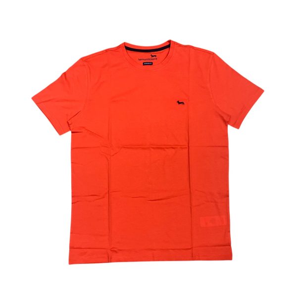 Harmont & Blaine - T-shirt essential collection cotone arancione INN001 - immagine 2