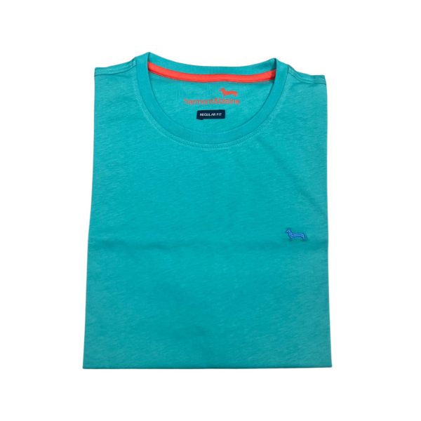 Harmont & Blaine - T-shirt in cotone verde acqua IRN210 - immagine 2