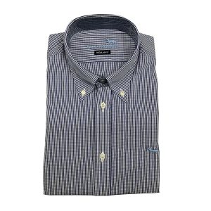 Harmont & Blaine - Camicia in cotone a quadretti blu bianco CRN074