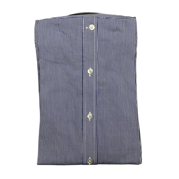 Harmont & Blaine -  Camicia in cotone a quadretti blu bianco CRN074 - immagine 2