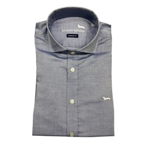 Harmont & Blaine - Camicia in cotone denim chiaro CRNN011
