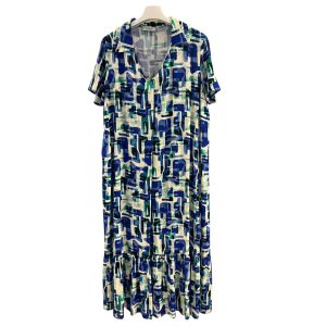 Alma Righi di Rovereto - Vestiti maxi in fresca viscosa multicolore 8571