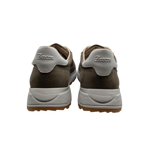 Brecos - EU/42 - Sneaker basso in scamosciato écru con lacci uomo - immagine 4