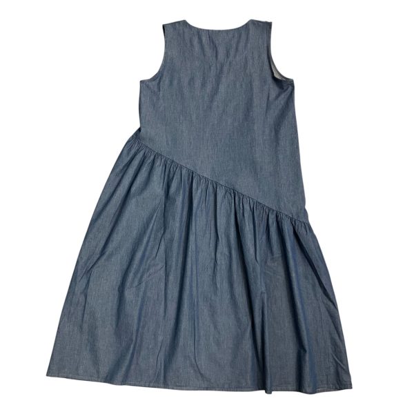 Alma Righi di Rovereto - Vestito estivo in cotone colore denim blu 397 - immagine 4