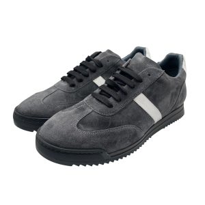 La Martina - EU/44 - Sneaker basso in scamosciato grigio topo 11857/25