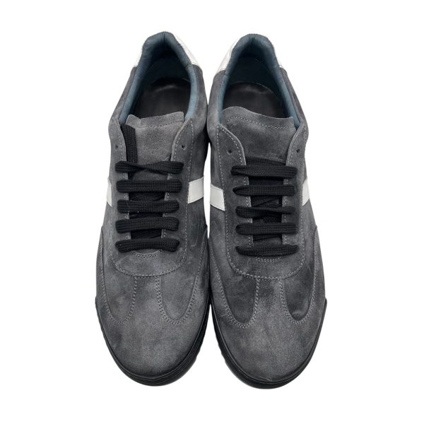 La Martina - EU/44 - Sneaker basso in scamosciato grigio topo 11857/25 - immagine 3