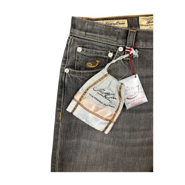 Jacob Cohën - Jeans in cotone elasticizzato grigio J710-S - immagine 4