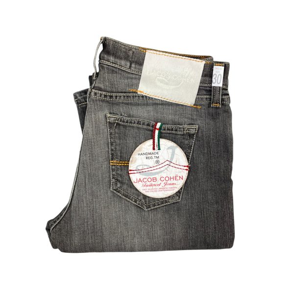 Jacob Cohën - Jeans in cotone elasticizzato grigio J710-S - immagine 3