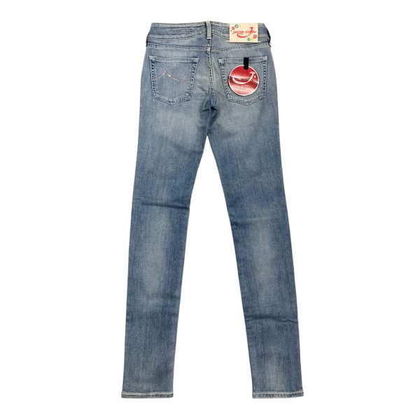 Jacob Cohën - Jeans slim fit in cotone elasticizzato blu chiaro J713 - immagine 2