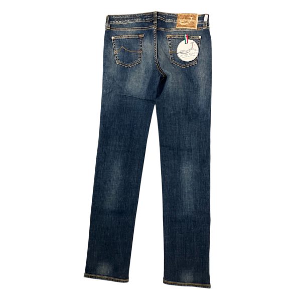Jacob Cohën - Jeans in cotone elasticizzato blu J711 - immagine 2
