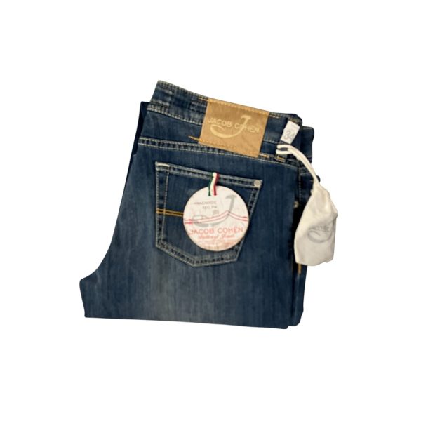 Jacob Cohën - W34 - Jeans in cotone elasticizzato blu J711 S Open - immagine 3