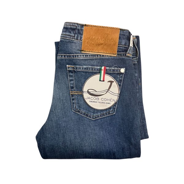 Jacob Cohën - W27 - Jeans in cotone elasticizzato blu J711 - immagine 3