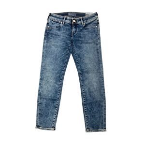 Jacob Cohën - W27 - Jeans 3/4 in cotone elasticizzato blu lavato Kristel
