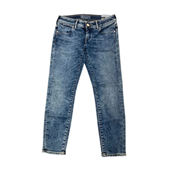 Jacob Cohën - W27 - Jeans 3/4 in cotone elasticizzato blu lavato Kristel