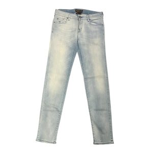 Jacob Cohën - W31 - Jeans in cotone elasticizzato blu chiaro lavato PW711 Slim