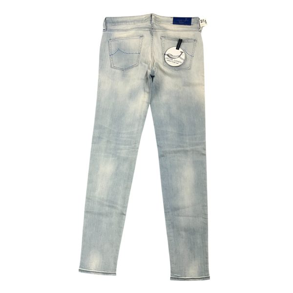 Jacob Cohën - W31 - Jeans in cotone elasticizzato blu chiaro lavato PW711 Slim - immagine 2