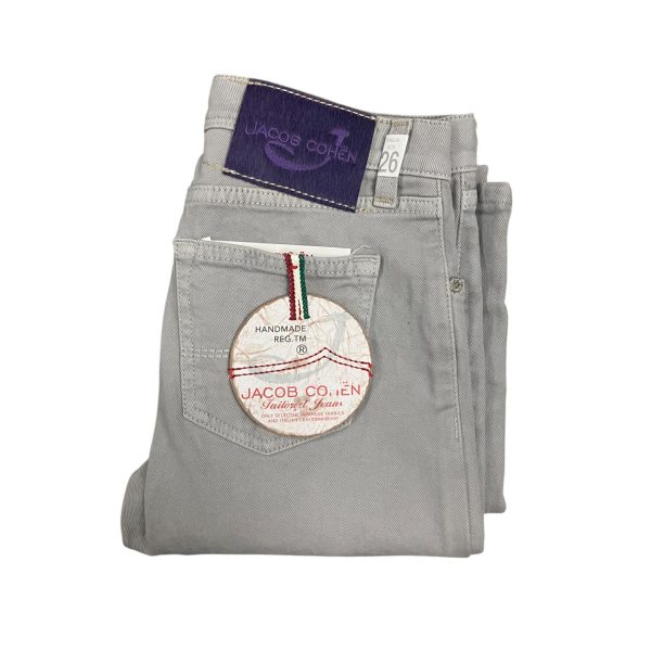 Jacob Cohën - W26 - Jeans bootcut in cotone elasticizzato grigio J710-S - immagine 3