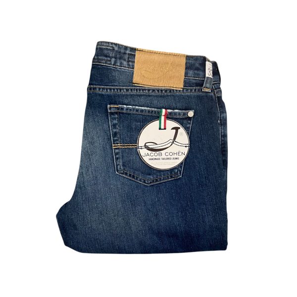 Jacob Cohën - W33 - Jeans in cotone e poliestere blu J711 - immagine 3