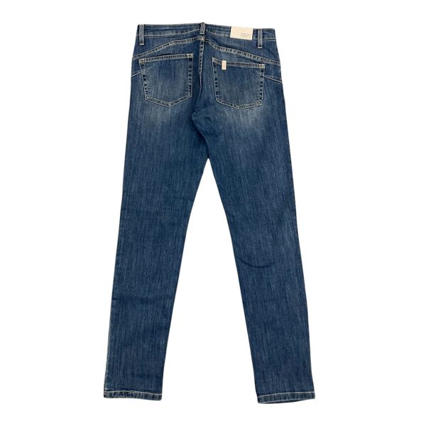 Liu.Jo - W26 - Jeans push-up cotone elasticizzato blu con strass U18054 D3164 - immagine 2