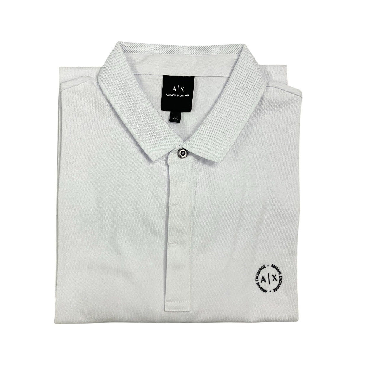 Armani Exchange - XXL - Polo cotone 8NZF91 ZJ81Z9 bianco ottico - immagine 4