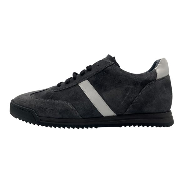La Martina - EU/44 - Sneaker basso in scamosciato grigio topo 11857/25 - immagine 2