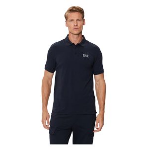 Emporio Armani - XL - Polo cotone 8NPF14 PJVQZ Training blu scuro