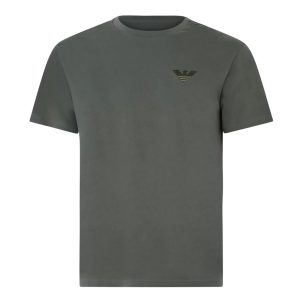 Emporio Armani - T-shirt cotone Swimwear EM000574 AF12334 Verde militare