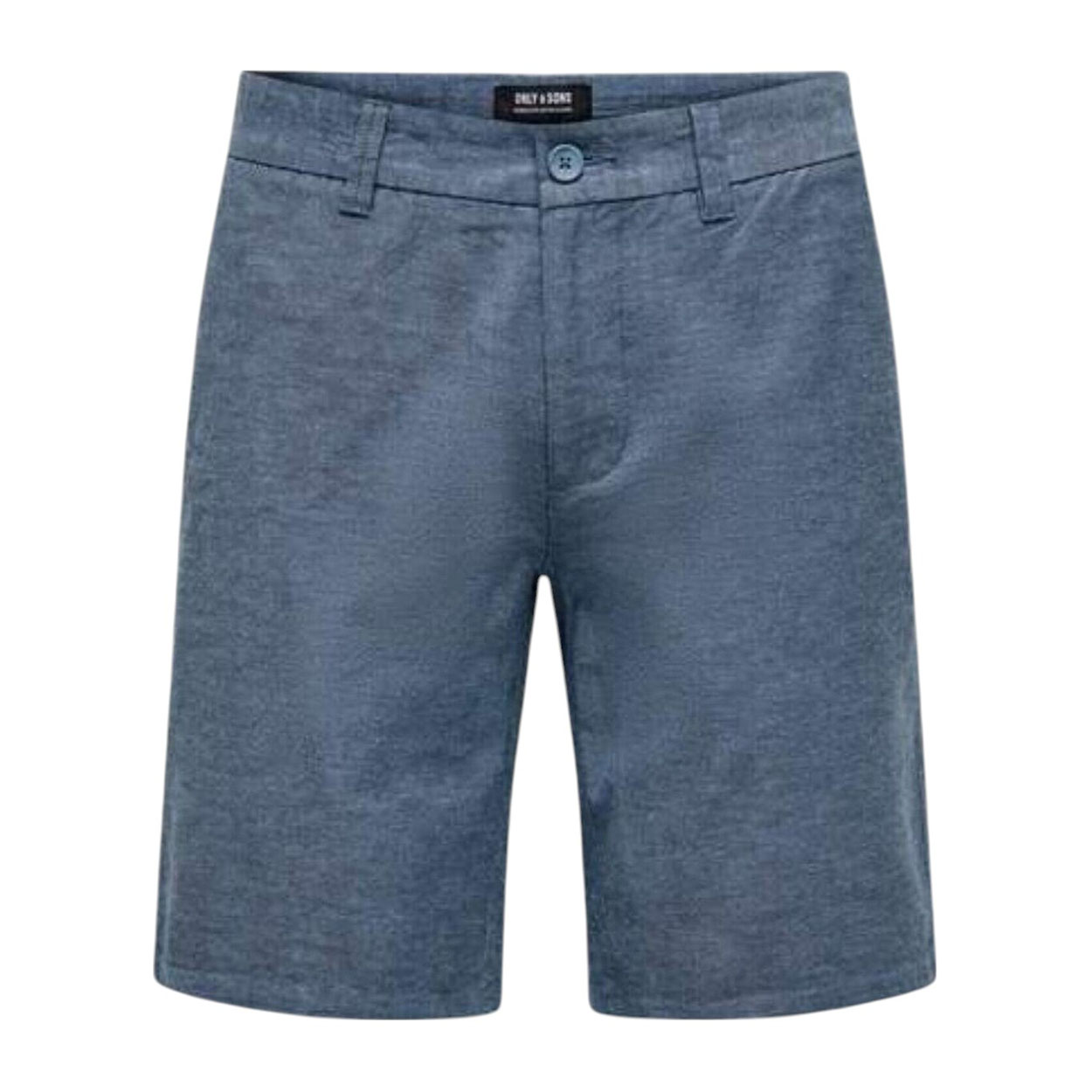 Only & Sons - Bermuda Onsmark 0011 cotone e lino elasticizzato celeste uomo
