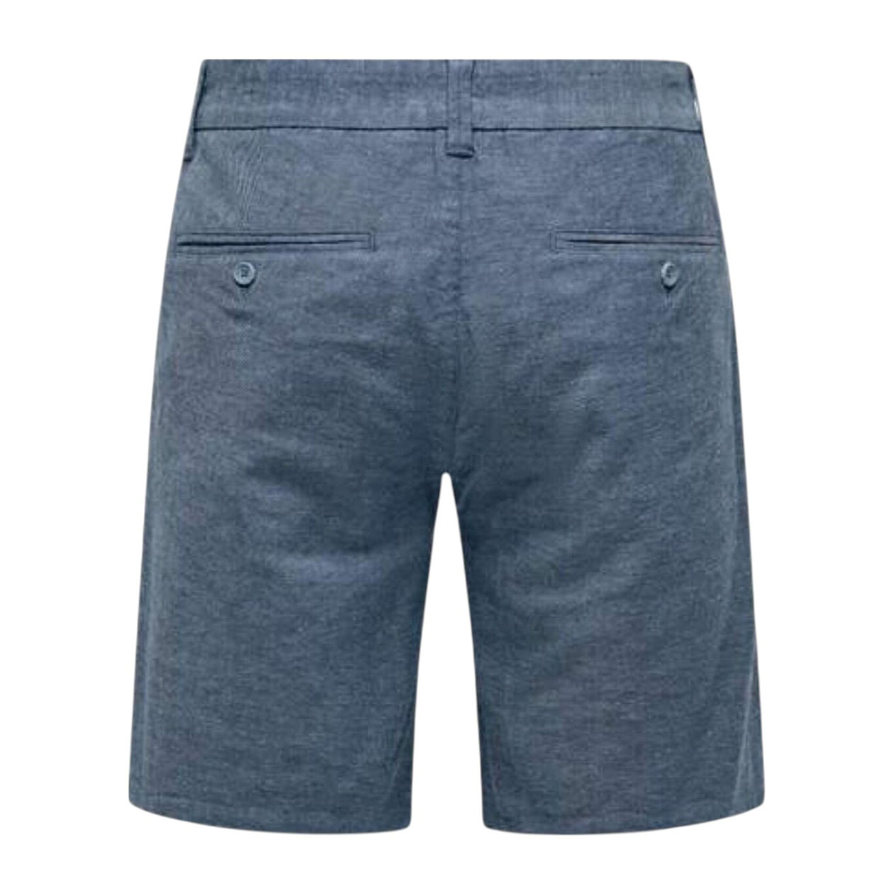 Only & Sons - Bermuda Onsmark 0011 cotone e lino elasticizzato celeste uomo - immagine 2