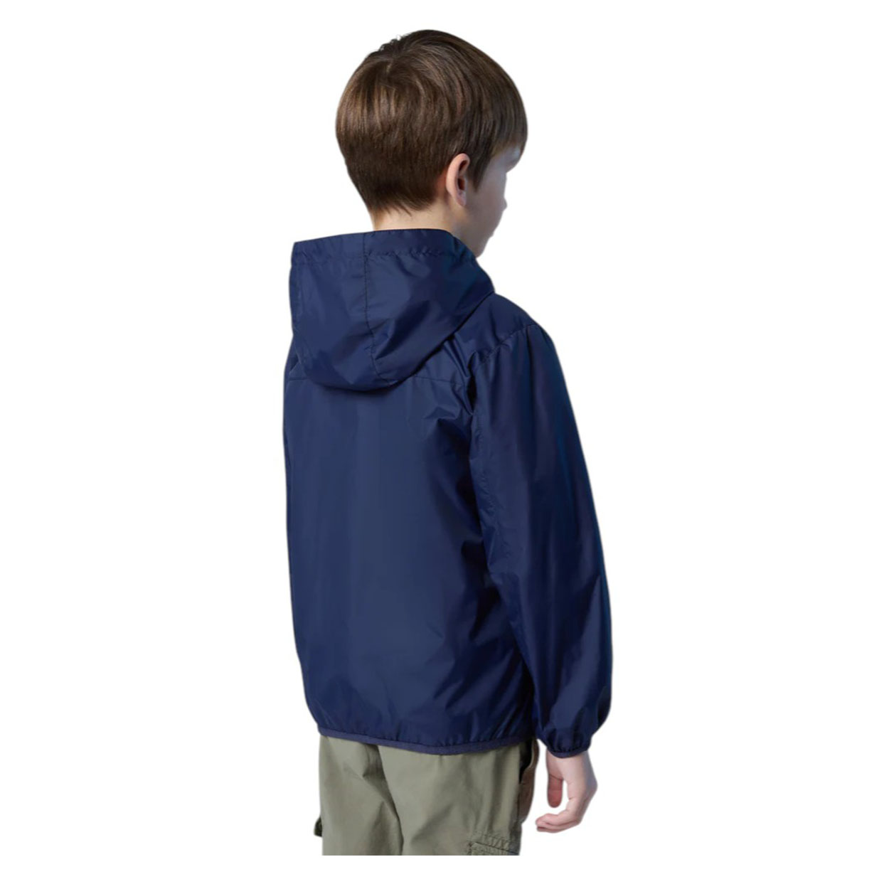 North Sails - Giacca blu scuro reversibile grigio Windbreaker 701925-SS24 - immagine 6