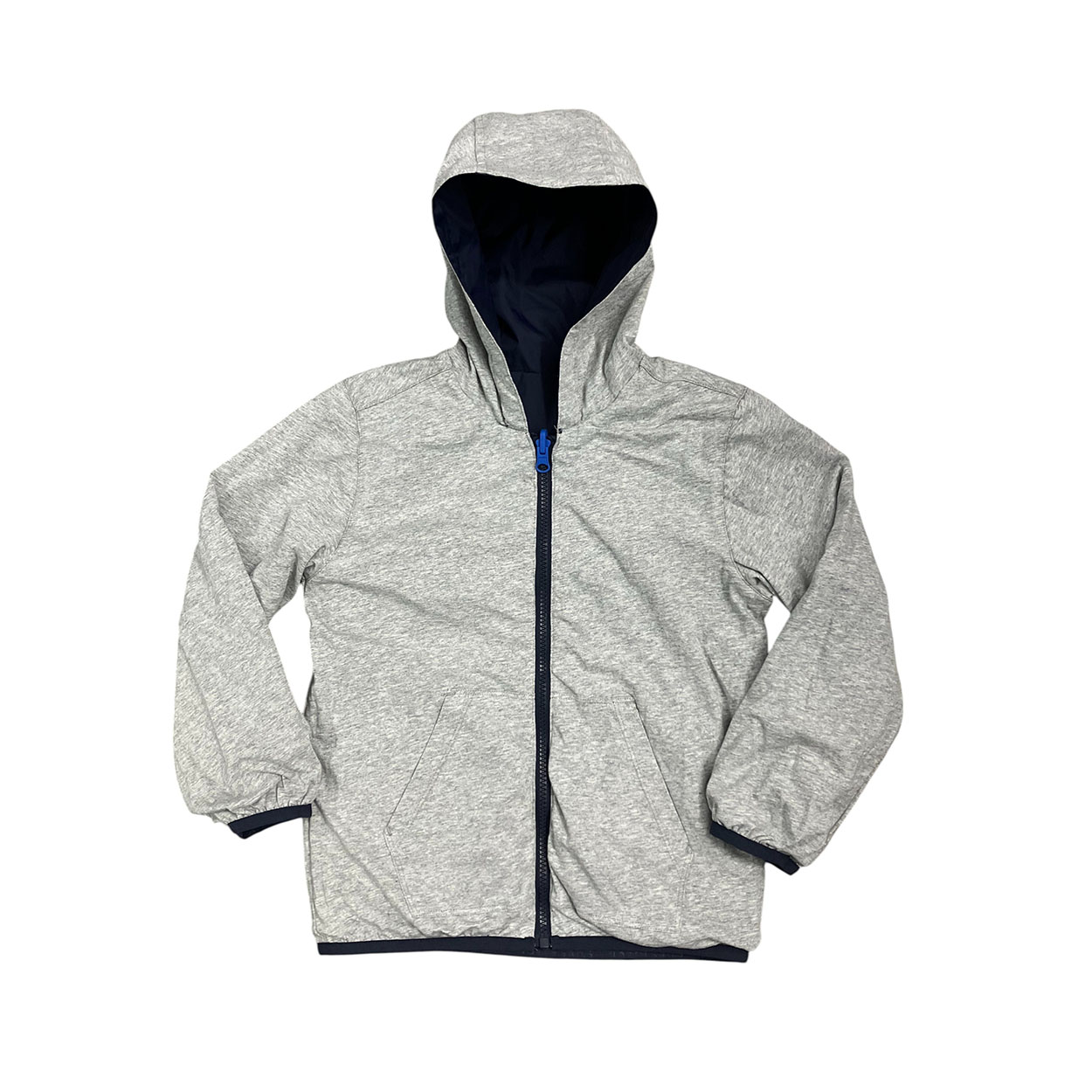 North Sails - Giacca blu scuro reversibile grigio Windbreaker 701925-SS24 - immagine 2