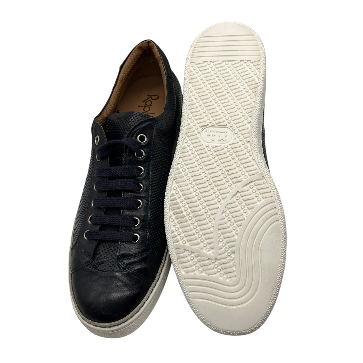 Raphael - EU/44 - Sneaker basso in pelle blu navy effetto traforato Summer2 - immagine 4