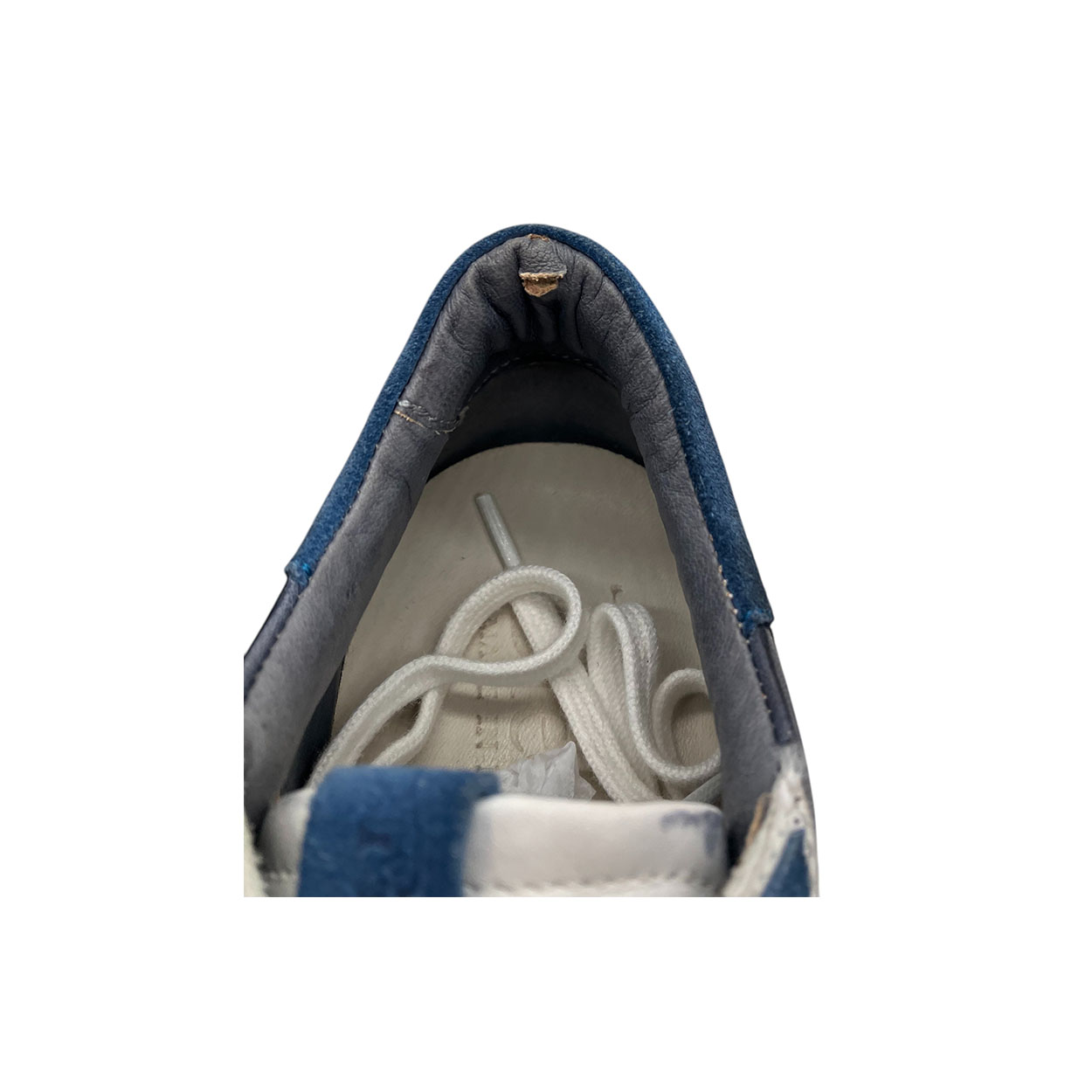 Brecos - EU/42 - Sneaker basso in scamosciato blu e pelle multicolore - immagine 5