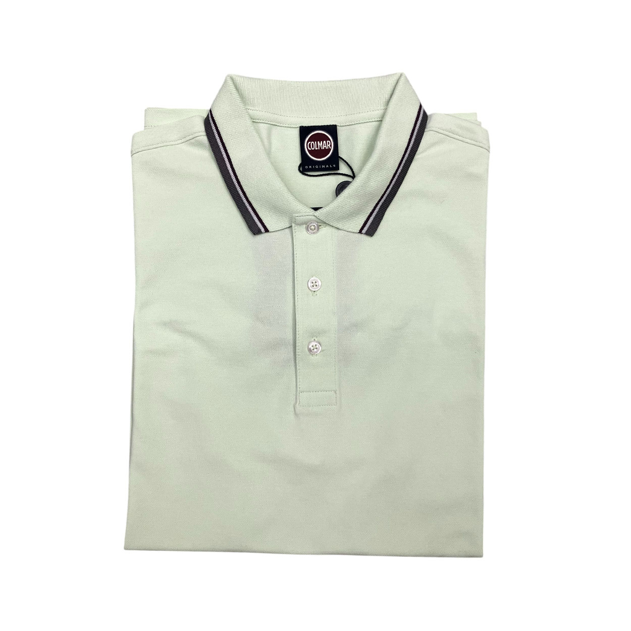 Colmar - Polo in morbido piqué verde chiaro 7659N