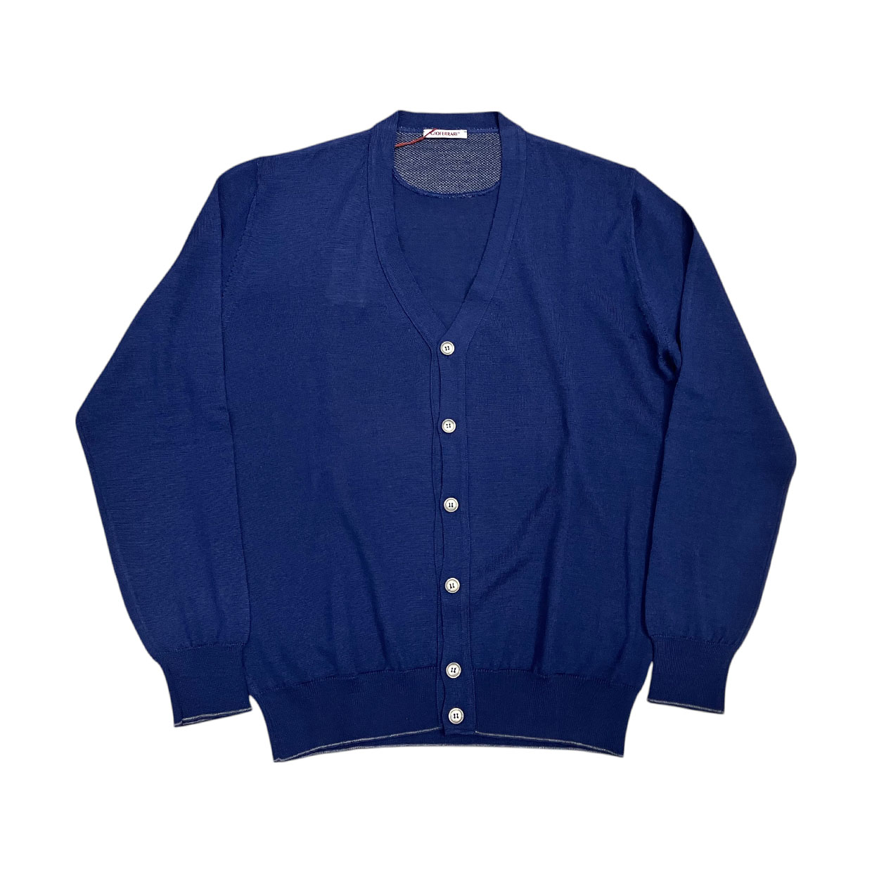 Gioferrari - IT/50 - Cardigan in lana merino VI 003 C09 blu