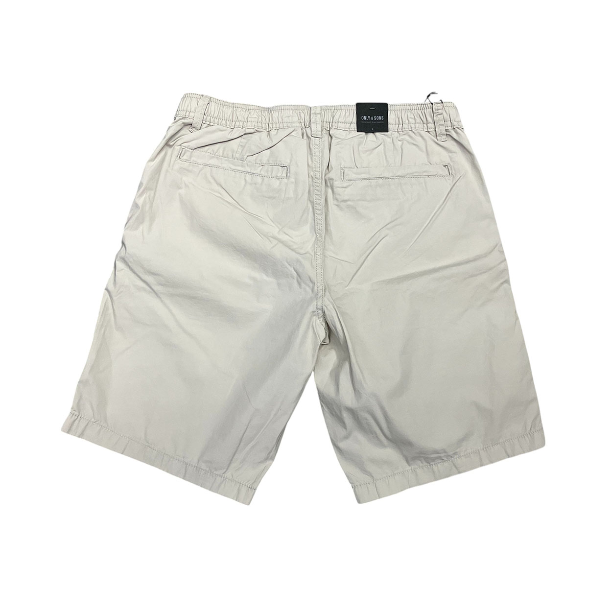Only & Sons - Bermuda in cotone beige Moonstruck 22029213 - immagine 2