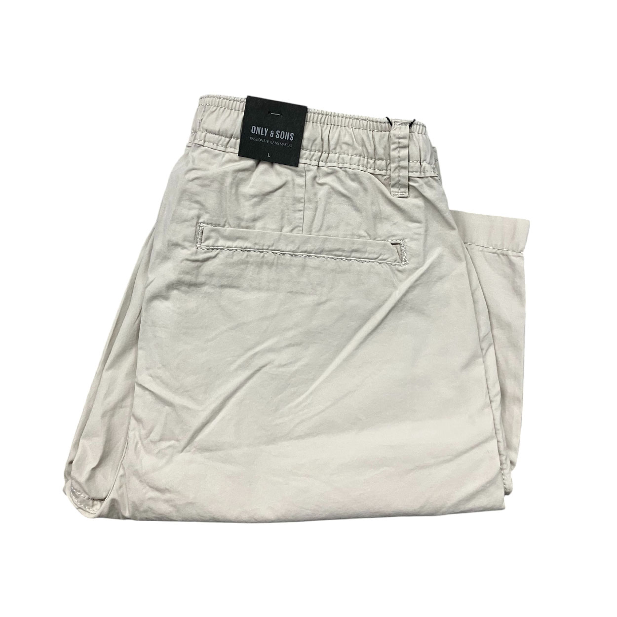 Only & Sons - Bermuda in cotone beige Moonstruck 22029213 - immagine 3