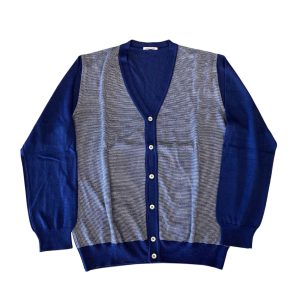 Gioferrari - IT/50 - Cardigan in lana merino extrafine DI309.C09 blu